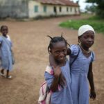 Kids walking