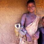 Children with their friend